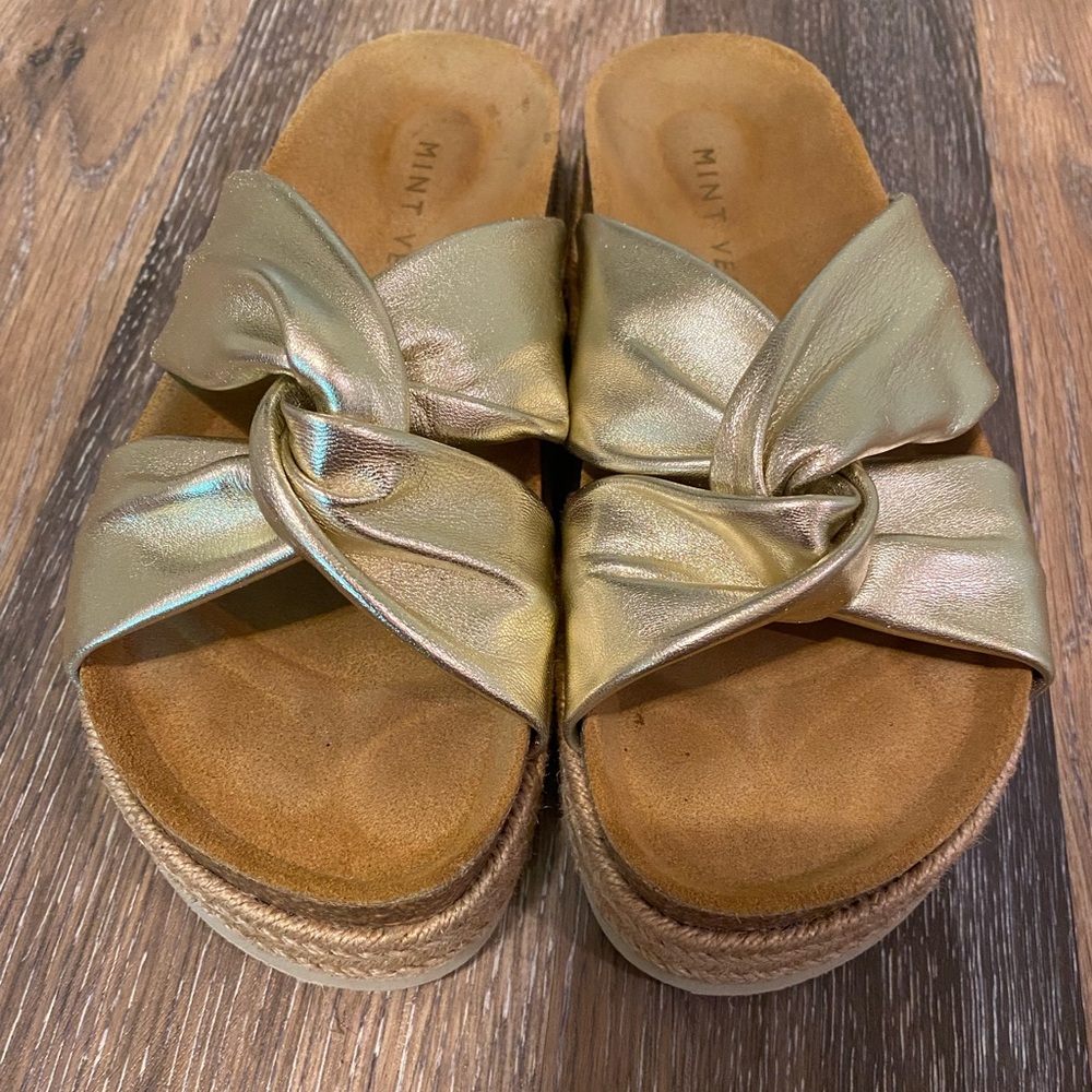 Beautiful Mint Velvet platform sandals size 36